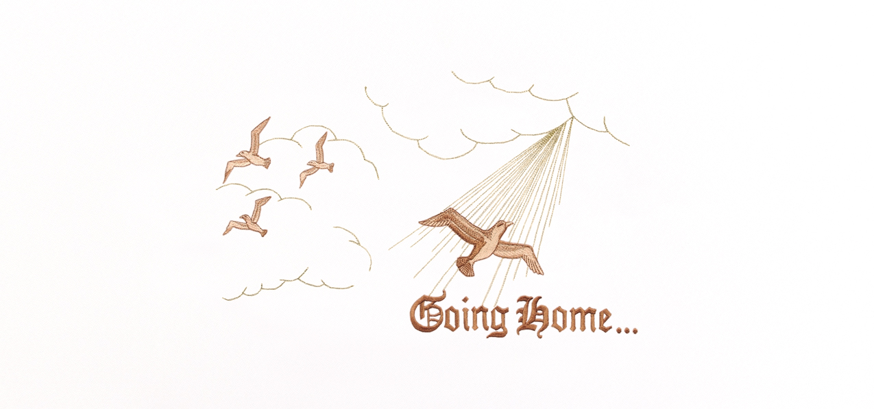Going Home Cooper White Faux